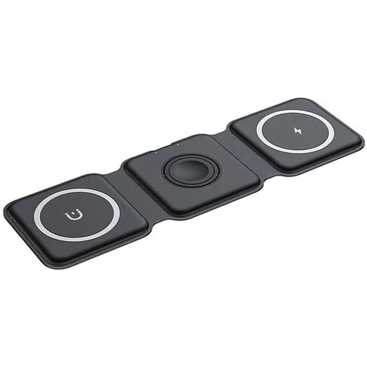 3-in-1 Magnetic Wireless Charger Pad Stand - Fast Wireless Charging Dock Station - Nine Volt
