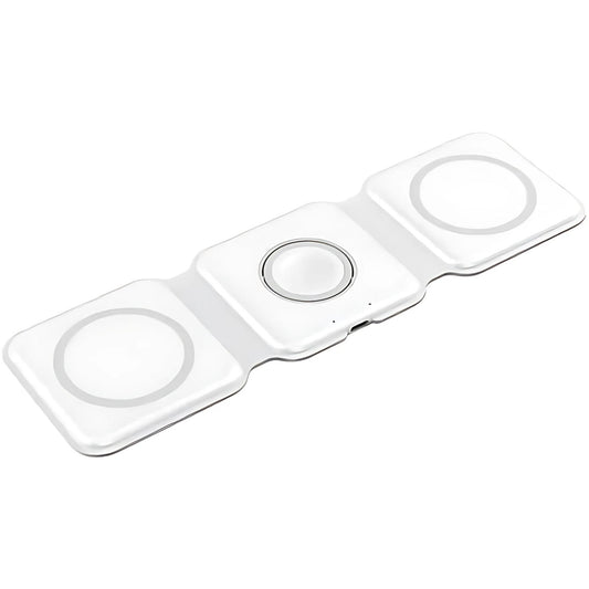 3-in-1 Magnetic Wireless Charger Pad Stand - Fast Wireless Charging Dock Station - Nine Volt
