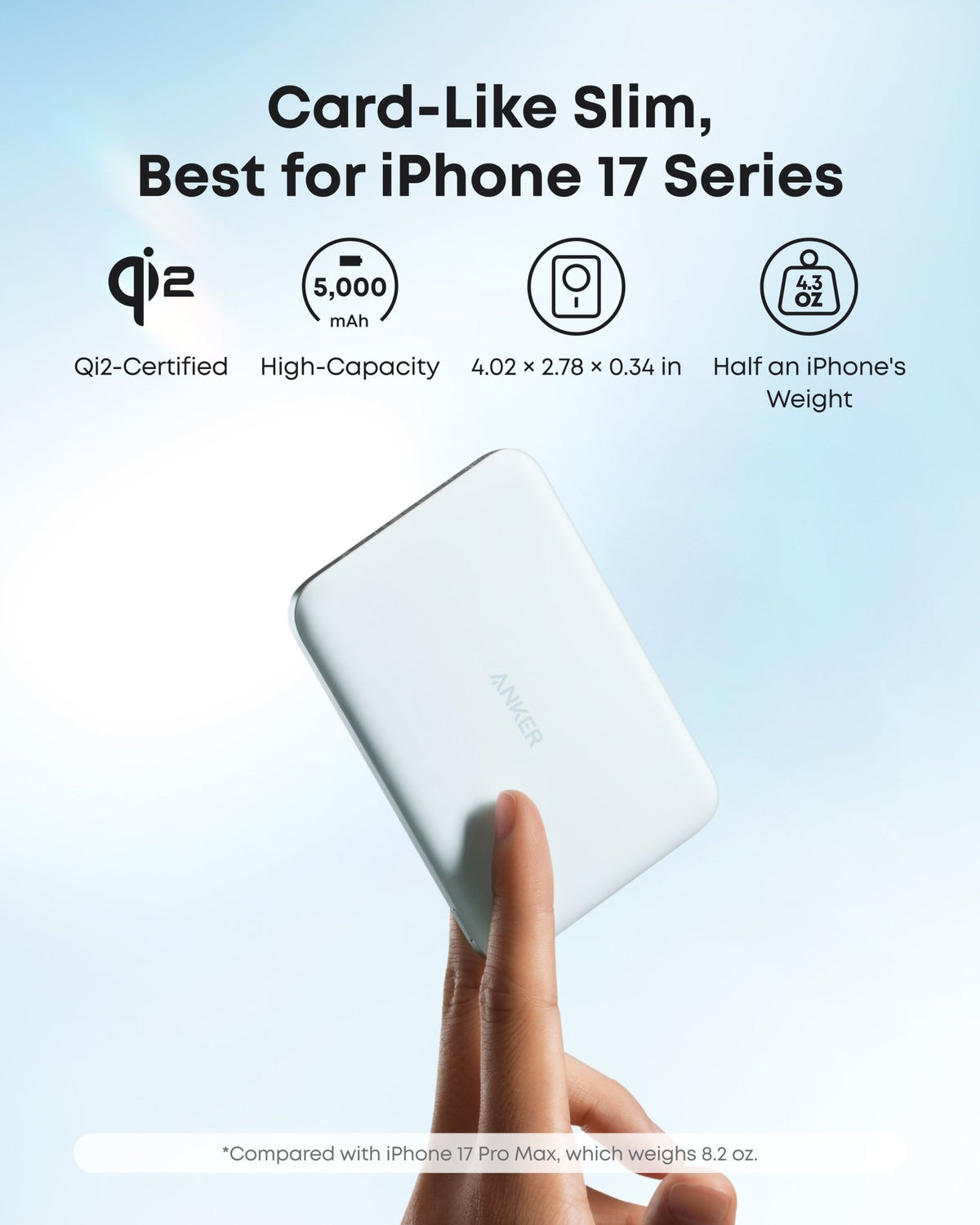 Anker Nano Power Bank (5K, MagGo, Slim) - Nine Volt